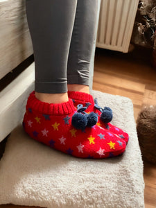 Shining Stars Red Super Cosy Slippers