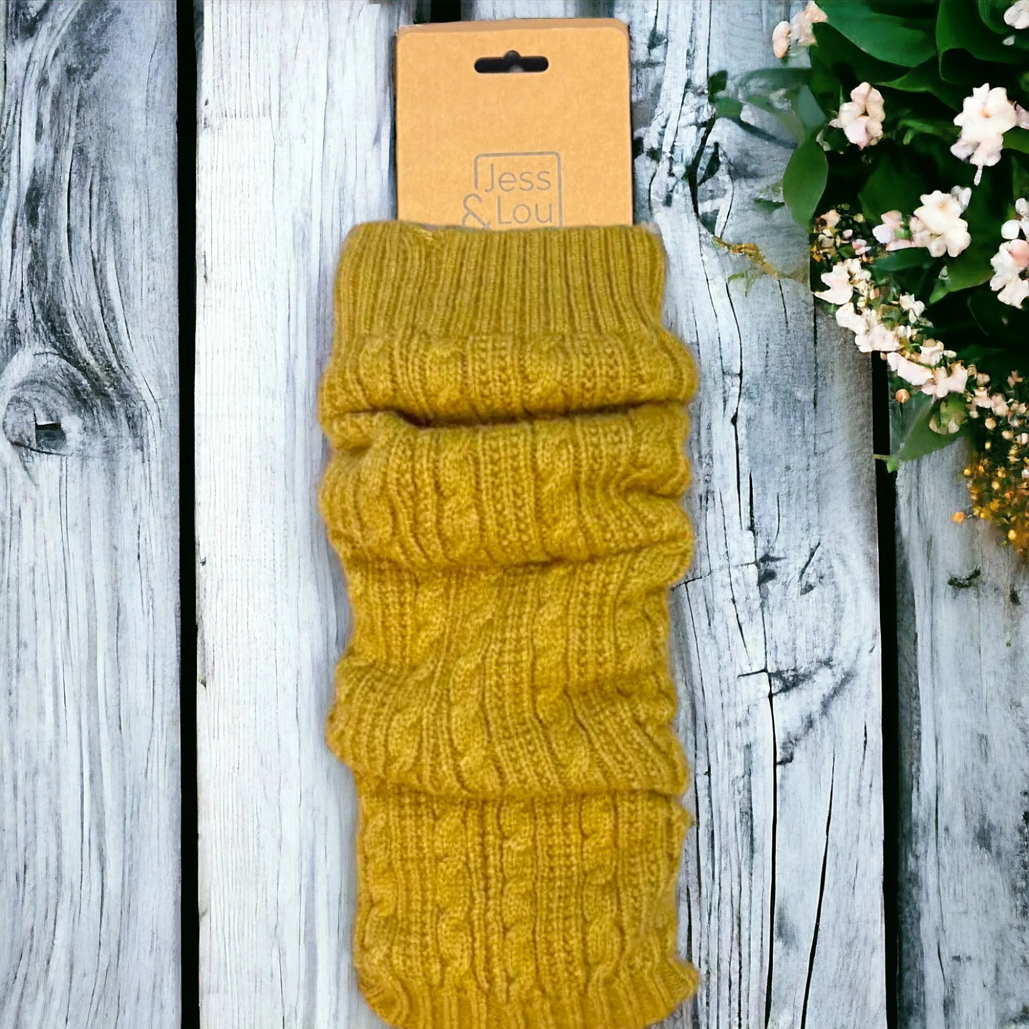 Mustard leg warmers