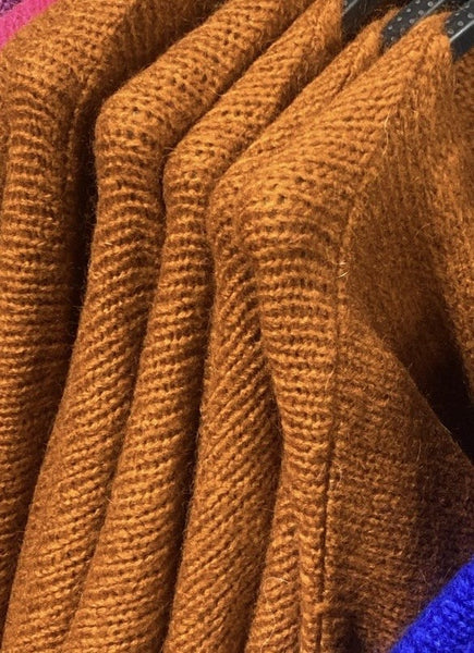 Italian One Size Mohair blend Rust jumper